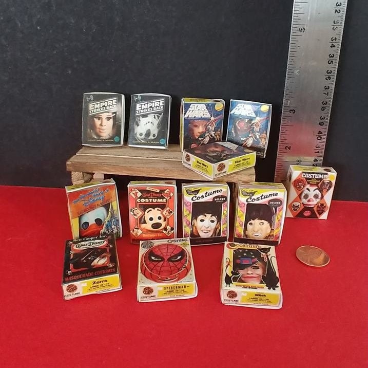 Miniature Ben Cooper Style Costume Boxes Miniature Ben Cooper Style Costume Boxes