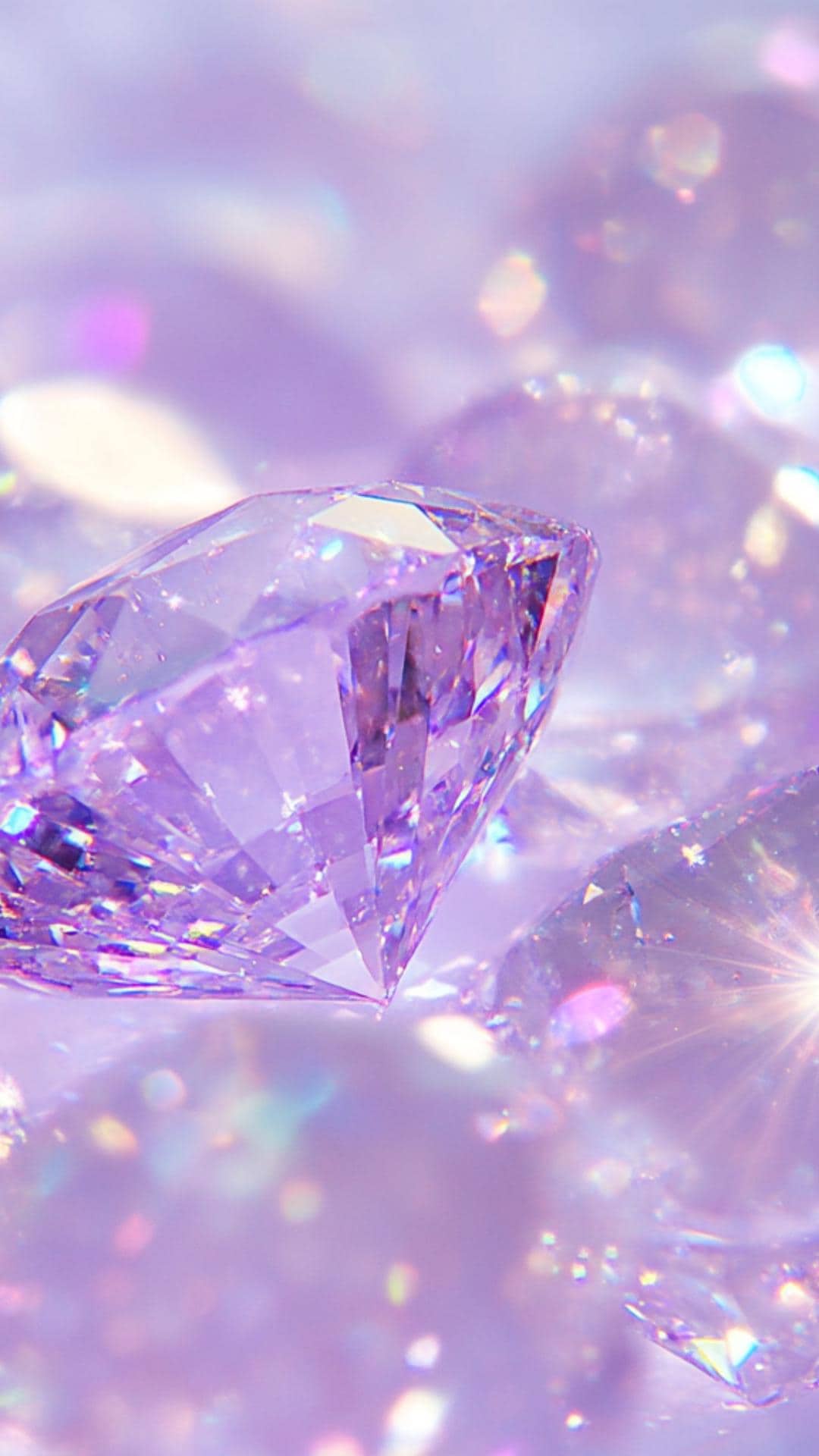 Purple Diamond Dream Phone Wallpaper 4-pack (digital Download