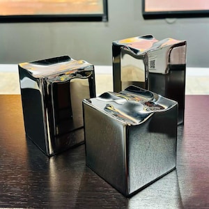 Abstract Stainless Steel Sculpture Set | Handmade Modern Metal Art for Home & Office