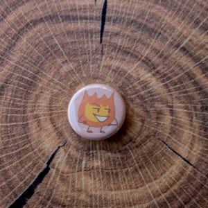BFDI Firey and Leafy Pin Button Sets - Etsy