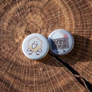BFDI Loser and Cake pin button set