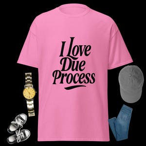 Womens I Love Due Process Pro Immigration Lawyer V-Neck T-Shirt