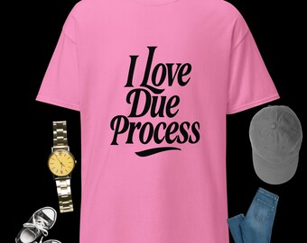 Womens I Love Due Process Pro Immigration Lawyer V-Neck T-Shirt