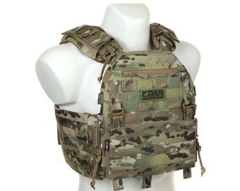 Tactical vest, plate carrier, quick release system,  Multicam, Cordura  Invista, made in Ukraine