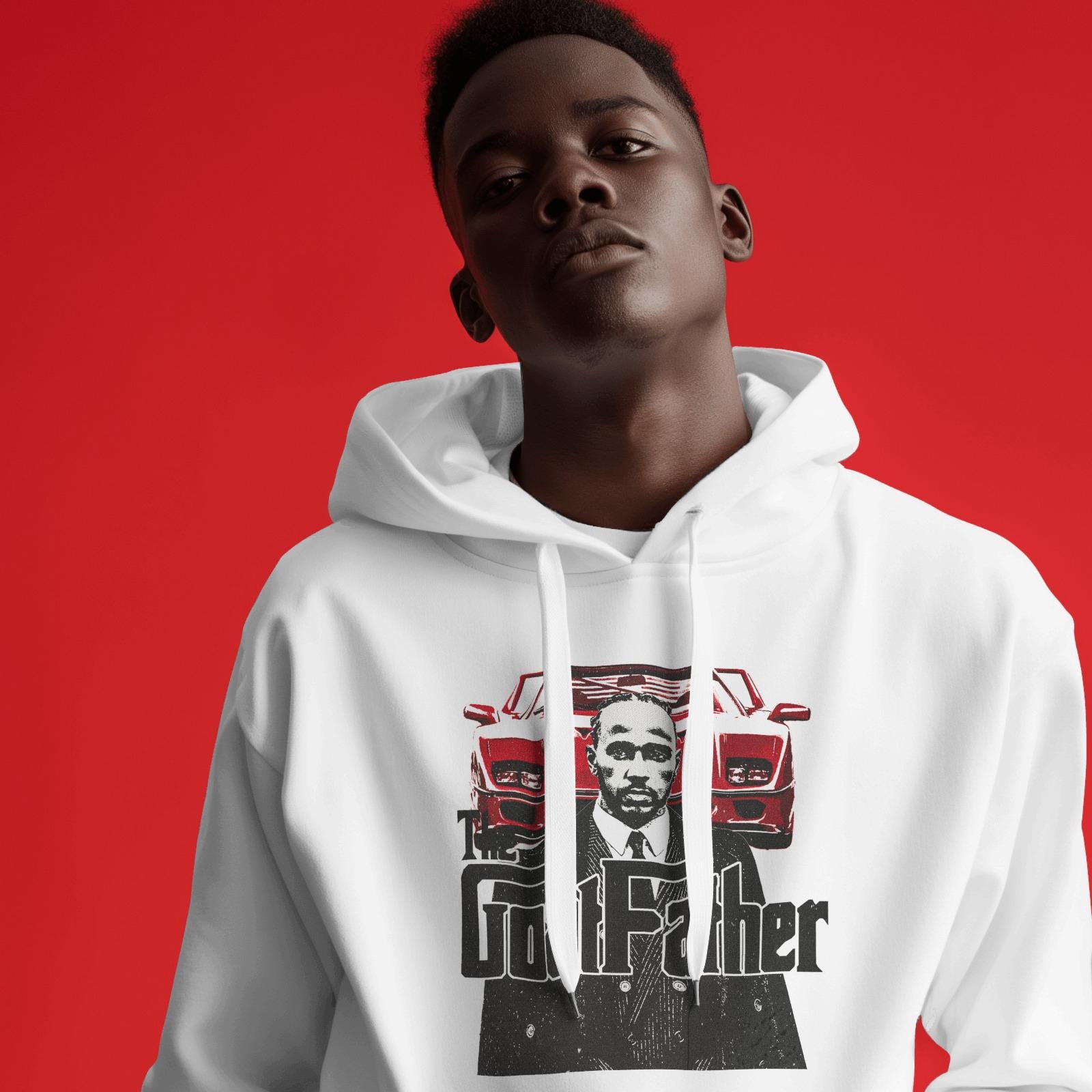 ルイス・ハミルトン ザ・ゴートファーザー フェラーリ パーカー – F1