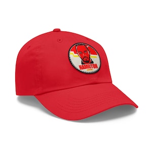 Casquette Lewis Hamilton Ferrari - Chapeau de course de Formule 1 - Cadeau pour fan de F1 - Casquette brodée ajustable pour les amateurs de sport automobile