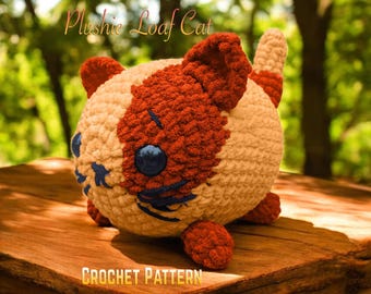 Crochet Cat, How to Crochet Cat, Crochet Cat Pattern, Crochet Cat Amigurumi, Cat Crochet Pattern, Crochet Plushi, Loaf Cat
