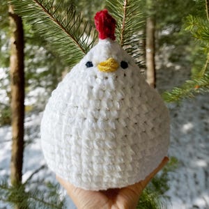 Patrón de pollo regordete a crochet, amigurumi de crochet, animal de crochet, peluche de crochet, gallina de crochet, PDF, patrón de amigurumi, patrón de crochet fácil
