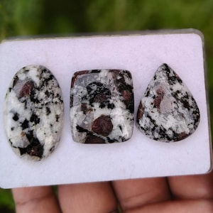Ruby Fuchsite Cabochon, Natural Ruby Fall Stone for Wire Wrapping, Green and Pink Loose Gemstone for Jewelry Making SupplyKJ-555