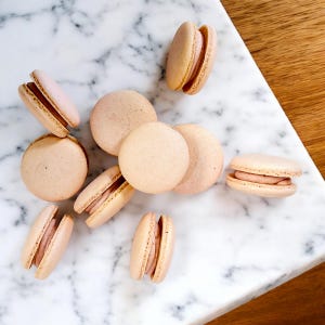 All Natural Strawberry Vegan Macarons