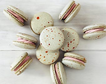 All Natural Blackberry Vegan Macarons