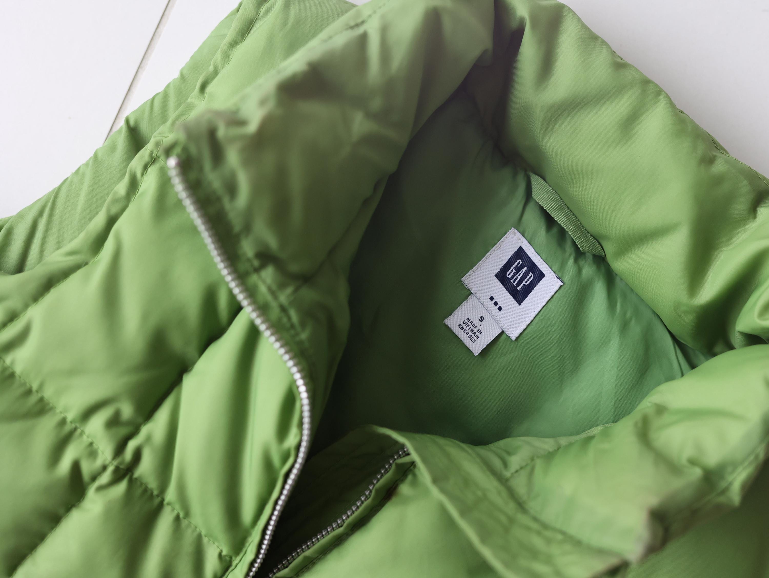 GAP Vintage Down Puffer Vest Green Ski Winter Sleeveless Jacket - Etsy