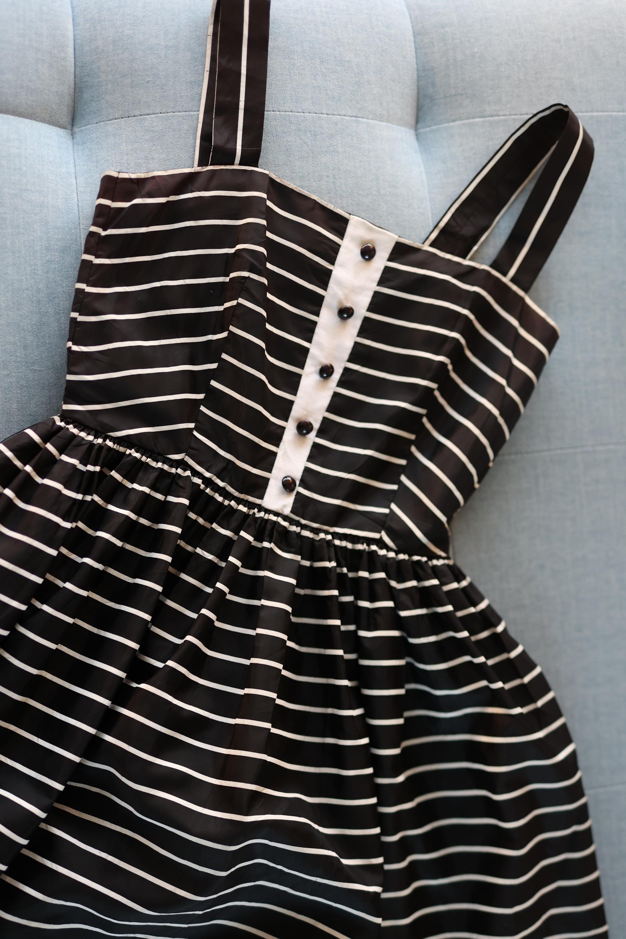 cute black and white striped dress Cute Striped Dress - Chevron Dress - Black and White Dress - $45.00