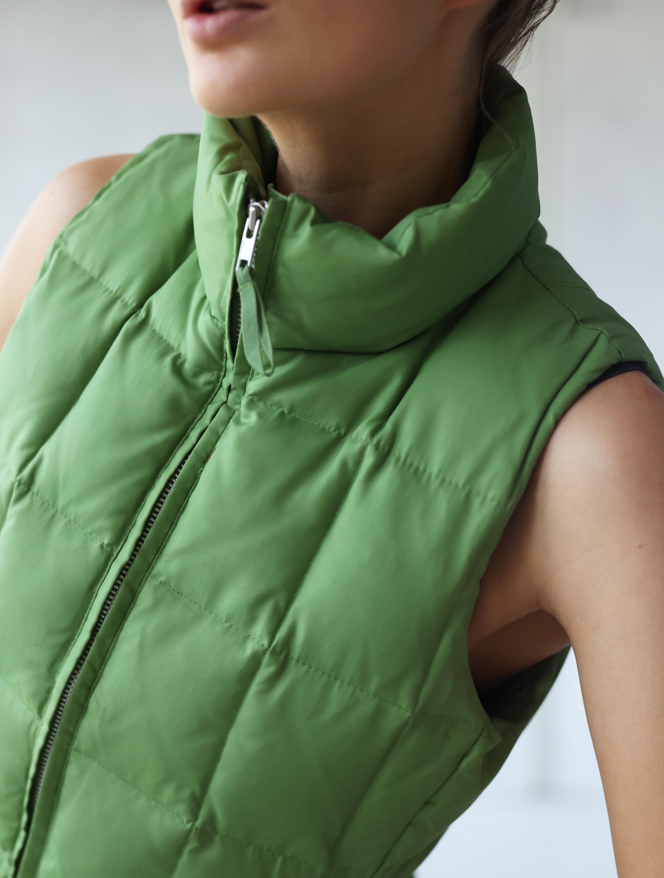 GAP Vintage Down Puffer Vest Green Ski Winter Sleeveless Jacket - Etsy
