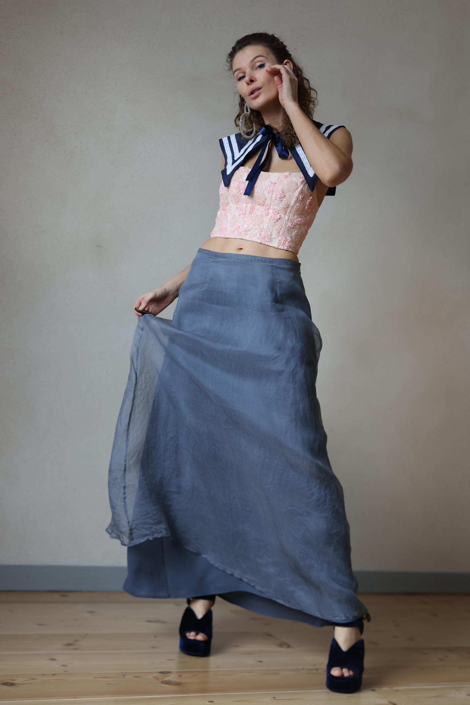 Sheer Silk Skirt - Etsy Sheer Silk Skirt - Etsy