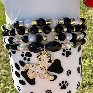 Black Dalmatian! Bracelet Stacks & Paw Print Boot