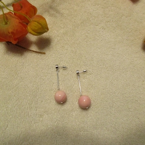 Pink Queen Conch Shell Earrings, Long Pink Queen Conch Shell Earrings, Pink Queen Conch Shell Jewelry. 14mm Pearl.