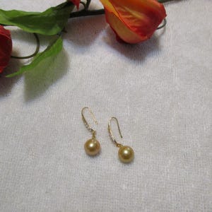 South Sea Pearl Earrings, Sea Water Pearls, South Sea Pearl Jewelry.