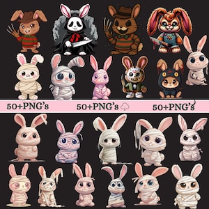 50+ Labubu sublimation Monster Character Designs png Labubu PNG Clipart Bundle Cute Cartoon Monsters Labubu Design Bunny Monster Digital Art