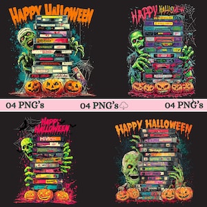 90er Jahre Halloween Design Png Bundle VHS Bänder für Halloween Nightmare VHS Png beängstigend Halloween 90er Jahre VHS Png Sublimation Halloween Filme VHS Png