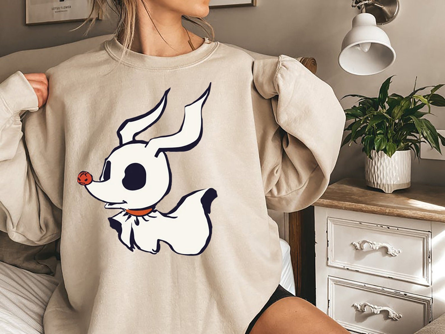 Discover Vintage Christmas Sweatshirt, Zero From Nightmare Before Christmas Shirt, Jack Skellington Zero, Jack's Dog, Zero Top Tee, Winter Xmas 2022