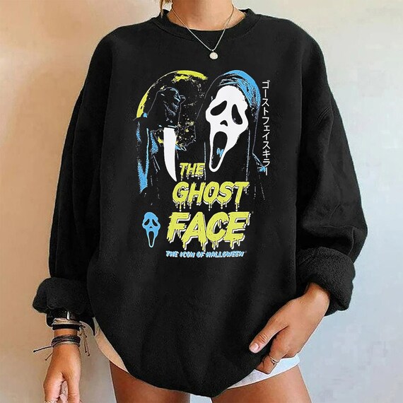 Scream Ghost Face Icon of Halloween Sweatshirt Ghostface - Etsy