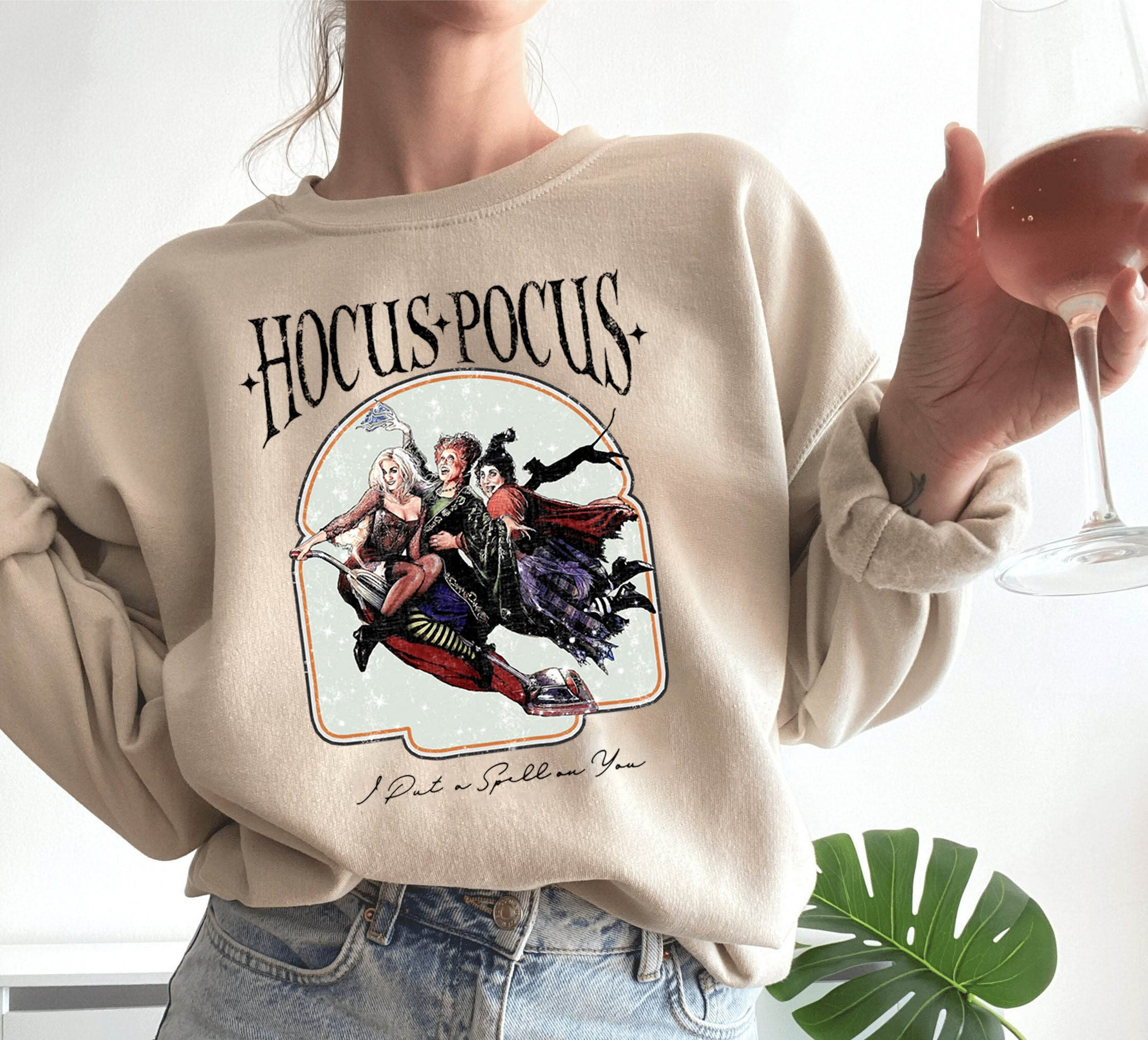 Discover Hocus Pocus I Put a Spell On You Sweatshirt, Hocus Pocus Shirt, Sanderson Sisters Shirt, Halloween Hocus Pocus Sweatshirt