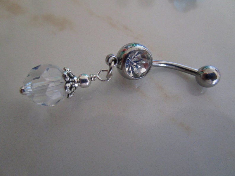 Faceted Dangle Belly Jewelry image 5