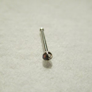 2 Random Colors Stainless Steel Nose Studs, with Grade A Rhinestones image 3