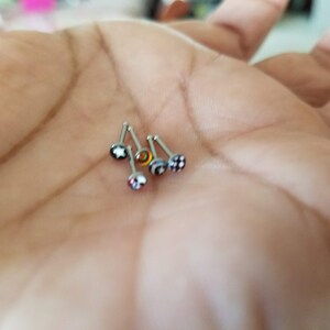 1 PATTERNED nose stud image 2