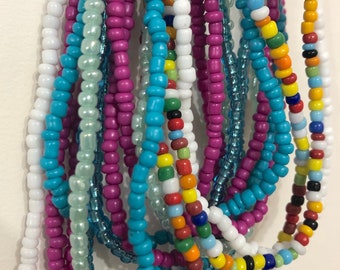 Colors a Plenty - WAIST BEADS 3mm beads