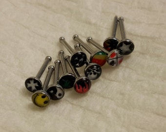 1 - PATTERNED nose stud