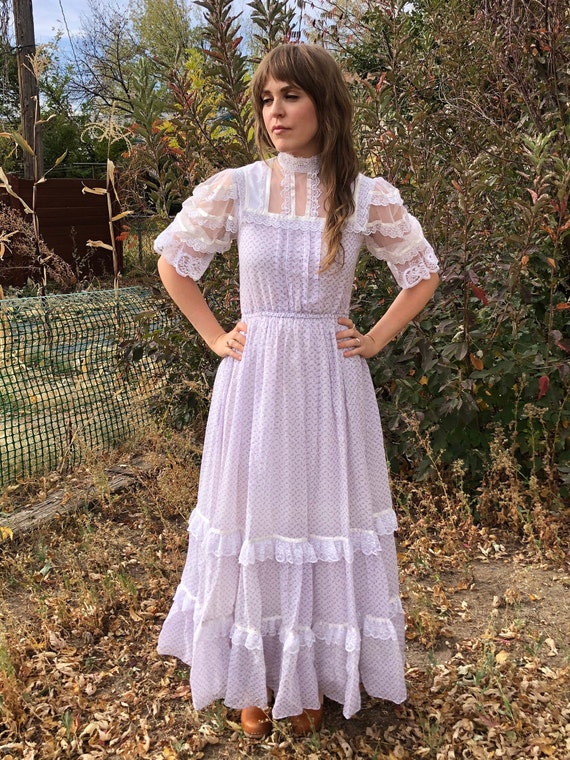 Vintage Boho Hippie 1970s 1980s Gunne Sax Jessica