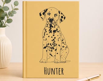 Custom Pet Portrait Notebook, Personalized Line Drawing Pet Journal, gift for pet parents