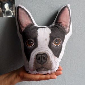 Boston Terrier Pillow, Custom Pet Pillow ,  Personalized  gift for pet lovers, Dog pillow, Cat pillow, Pet owner gifts, dog gifts, cat gifts