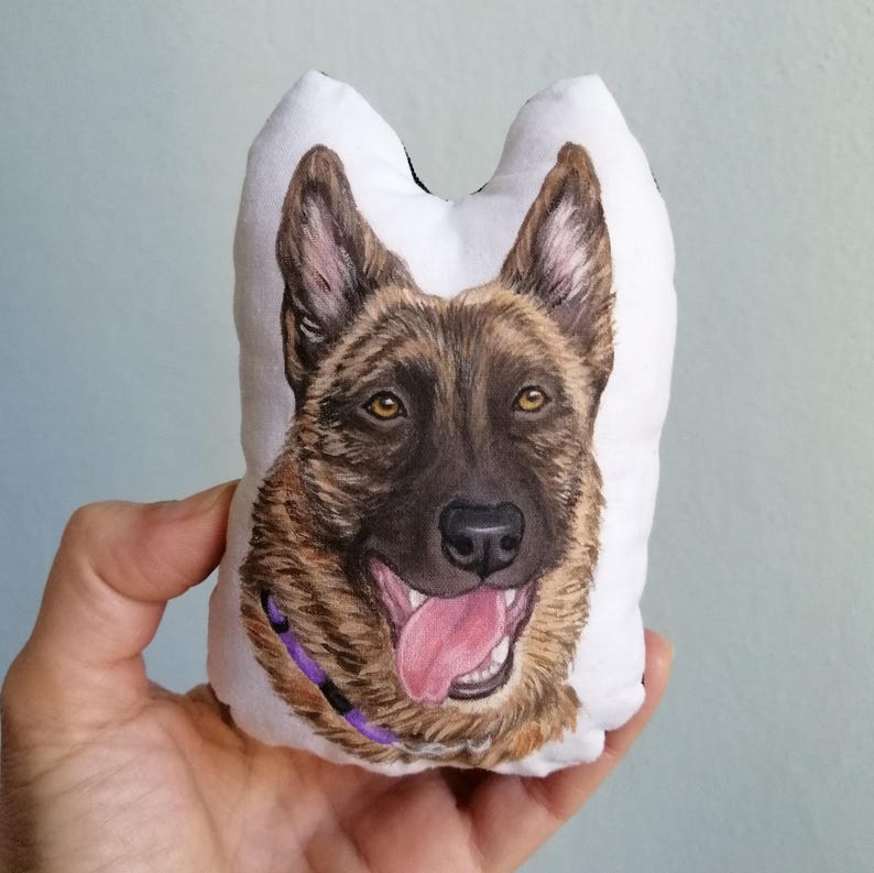 Adorno navideño personalizado pintado a mano para mascotas, arte personalizado para mascotas, recuerdo artístico para mascotas, adorno de peluche, regalo de Navidad imagen 2