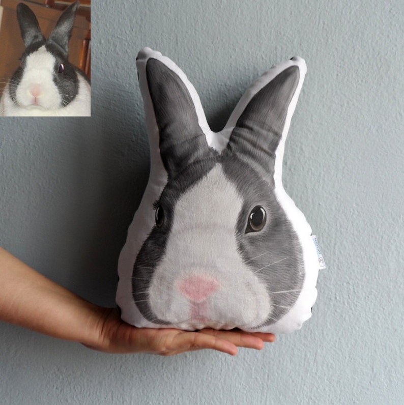 Custom Pet Pillow Bunny Pillow Rabbit pillow Personalized Etsy
