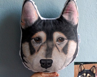 Custom Pet Portrait  Pillow Plush, Shiba Inu Pillow, Personalized  gift for pet lovers, Dog pillow, Cat piilow, cat gifts,  father gift