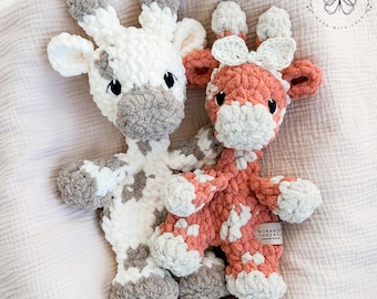 Crochet Giraffe Lovey: Customizable Colors, Made to Order