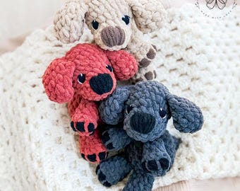 Crochet Puppy Plushie: Customizable Colors, Made to Order