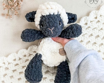 Crochet Lamb Lovey: Customizable Colors, Made to Order