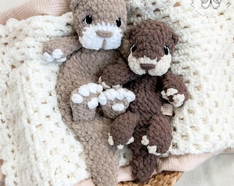 Crochet Otter Lovey: Customizable Colors, Made to Order