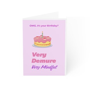 Carte d'anniversaire imprimable très attentionnée et très réservée - parfaite pour les adolescents et les jeunes adultes.