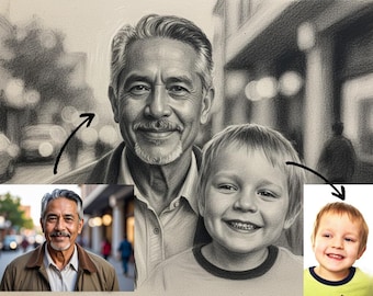 Memorial Photo Keepsake: Custom Blended Digital Portrait (Digital Download)