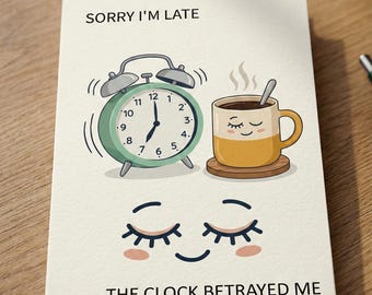Funny Daylight Saving Time Card (digital download)