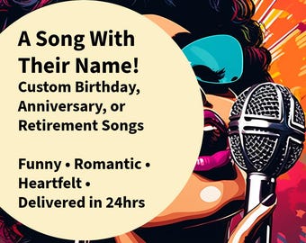 Personalized Custom Song | Birthday, Anniversary Gift (Digital MP3)
