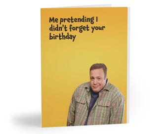 Kevin James Shrug Meme Birthday Card | Funny Viral Humor (Digital Download)