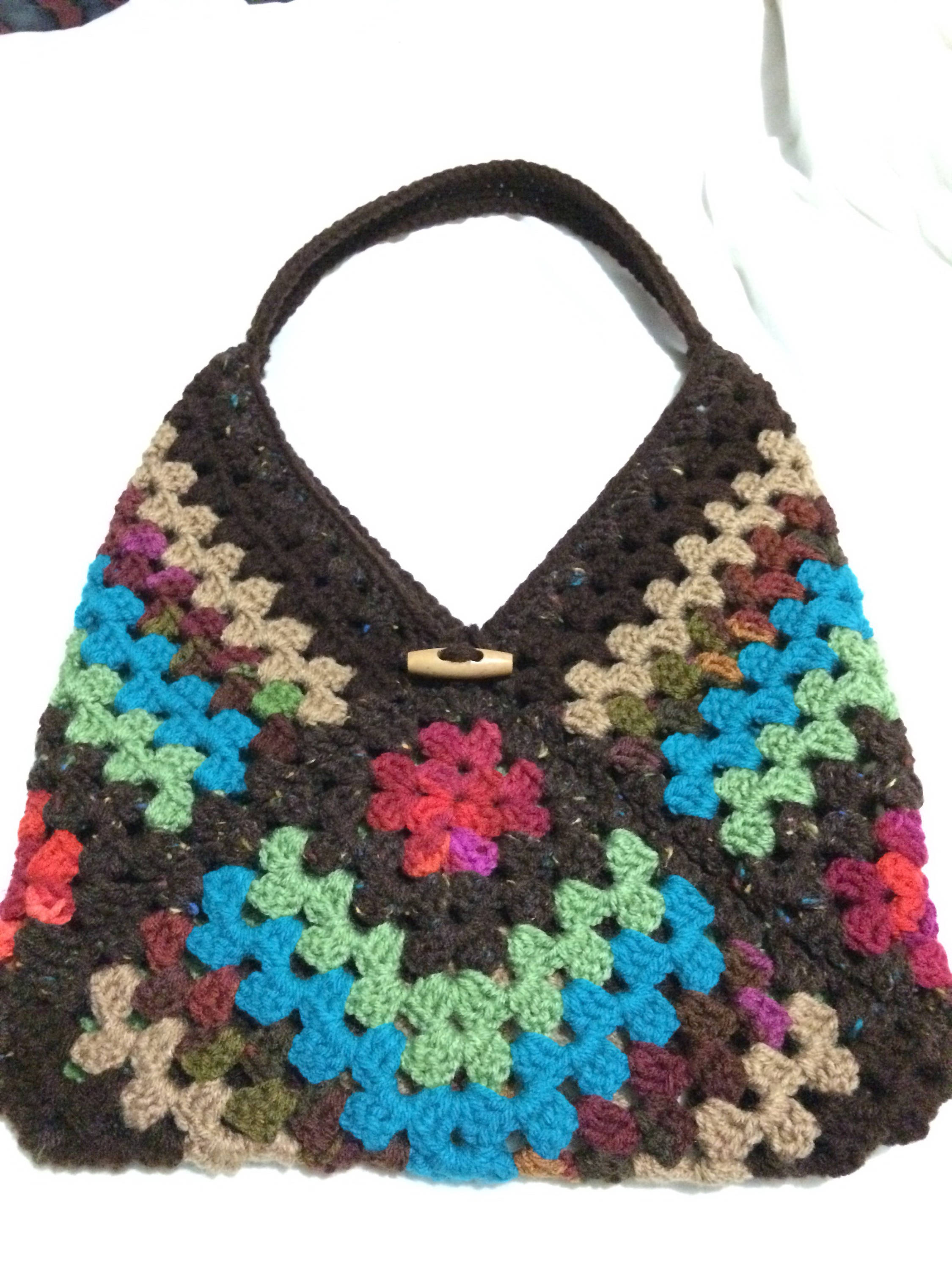 granny square purse