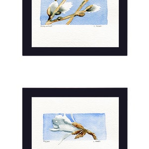 Miniature Original Watercolor Painting Art Card image 4