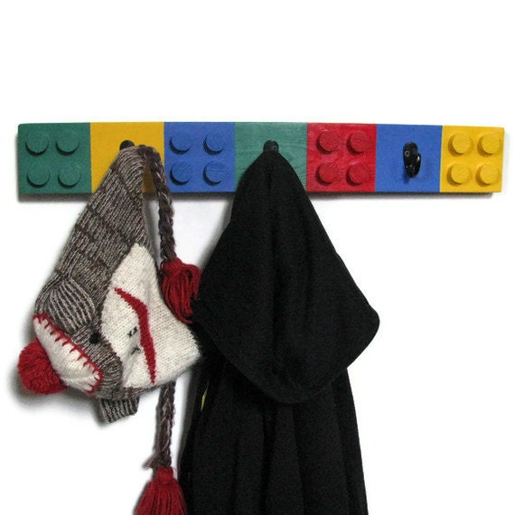 Lego Style Coat Rack Unique Children's Decor Building Etsy Delectable Lego Coat Rack Lego Style Coat Rack Unique Children's Decor Building Etsy Delectable Lego Coat Rack